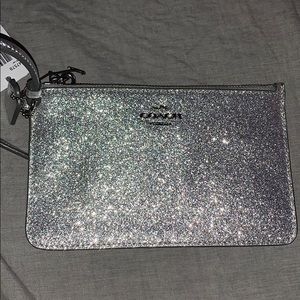 Coach sparkle wristlet